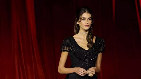 kaia gerber givenchy couture|Kaia Gerber Has ‘A My Fair Lady’ Moment In Vintage Couture At .